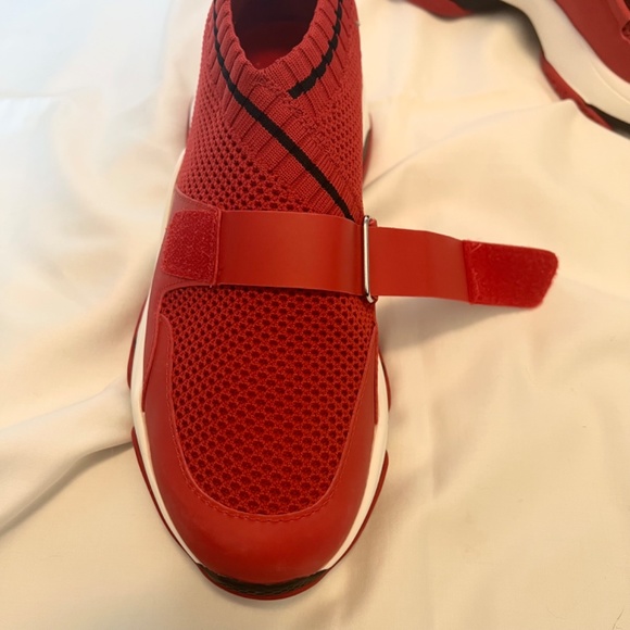 Steve Madden Red Medina Velcro Sneakers - Picture 5 of 9